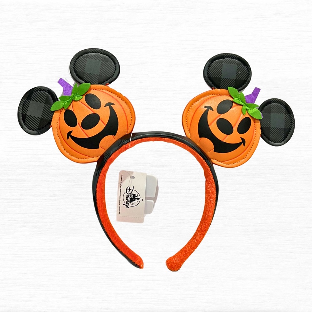 🎃 Spooktacular Mickey Jack-o'-Lantern Disney Ears 🎃